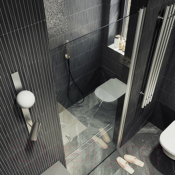 Изображение товара Душевая дверь MaybahGlass 198x60 / MGD-797-5 (прозрачное стекло/хром матовый)