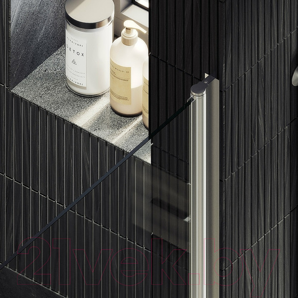 Изображение товара Душевая дверь MaybahGlass 198x60 / MGD-797-5 (прозрачное стекло/хром матовый)