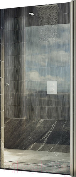 Изображение товара Душевая дверь MaybahGlass 198x60 / MGD-797-5 (прозрачное стекло/хром матовый)