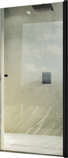 Изображение товара Душевая дверь MaybahGlass 198x60 / MGD-797-6 (прозрачное стекло/черный)