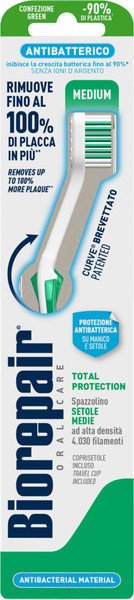 Изображение товара Зубная щетка Biorepair Curve Protezione Totale средней жесткости