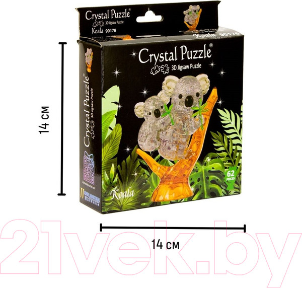 Изображение товара 3D-пазл Crystal Puzzle Коала / 90176