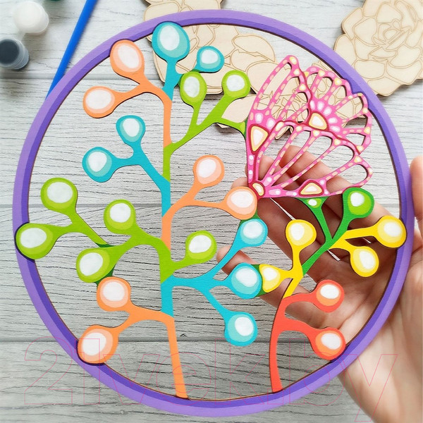 Изображение товара Набор для творчества Раскрась и подари Композиция. Полевые травы / Dr-1017