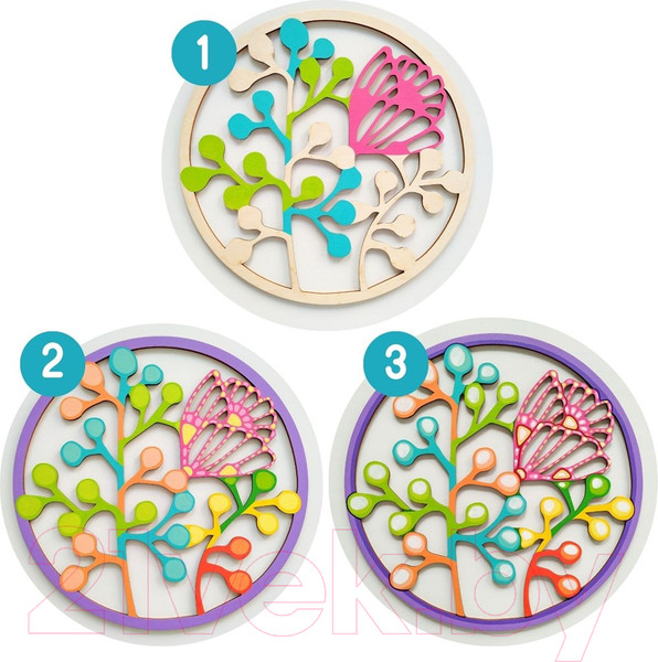 Изображение товара Набор для творчества Раскрась и подари Композиция. Полевые травы / Dr-1017