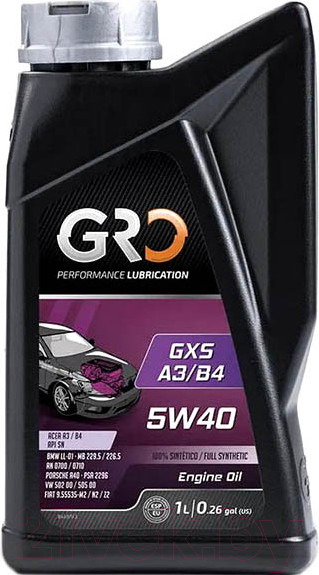 Изображение товара Моторное масло GRO GXS A3/B4 5W40 / 9003290 (1л)