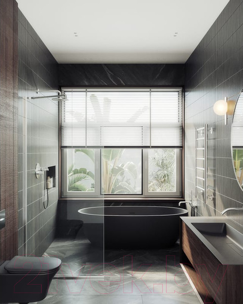 Изображение товара Душевая стенка MaybahGlass 195x89 / MGD-689-5у (прозрачное стекло/хром матовый)