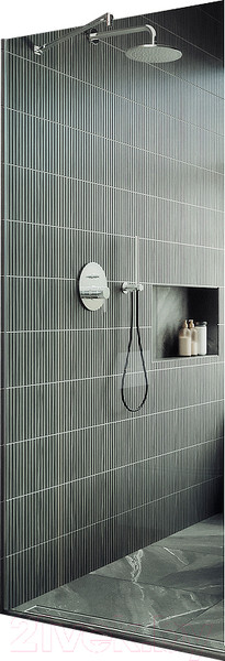 Изображение товара Душевая стенка MaybahGlass 195x89 / MGD-689-5у (прозрачное стекло/хром матовый)