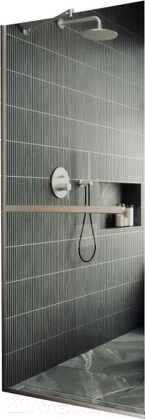 Изображение товара Душевая стенка MaybahGlass 195x119 / MGD-714-5у (прозрачное стекло/хром матовый)