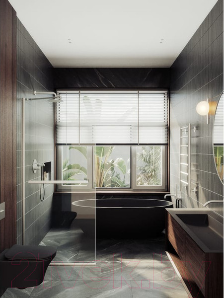 Изображение товара Душевая стенка MaybahGlass 195x89 / MGD-732-5у (прозрачное стекло/хром матовый)