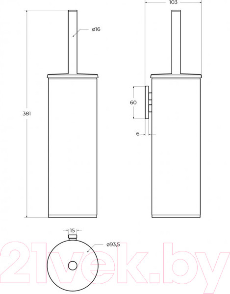 Изображение товара Ершик для унитаза Cezares RELAX-TBS-M-01 (хром)