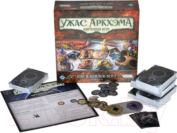 Изображение товара Дополнение к настольной игре Мир Хобби Ужас Аркхэма. Пир в Хемлок-Вейл. Сыщики / 915849