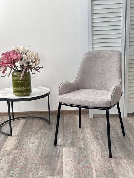 Изображение товара Стул M-City Brio / 629M05645 (cato-16 светло-серый фактурная ткань/черный)