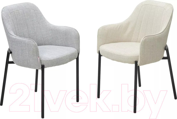 Изображение товара Стул M-City Wilson / 629M05430 (daly-02 светло-бежевый ткань/черный)