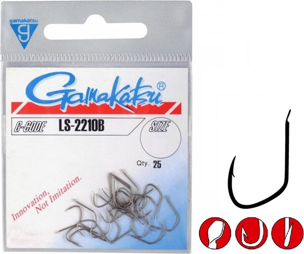 Изображение товара Набор крючков рыболовных Gamakatsu LS-2210B Hooks Bronze 16 / 146560-016 (25шт)