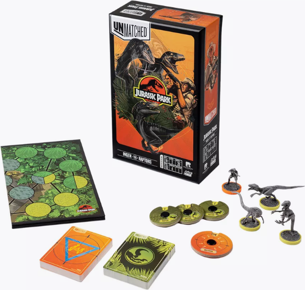 Изображение товара Настольная игра GaGa Unmatched. Jurassic Park. InGen vs Raptors / GG363 (с русскими правилами)