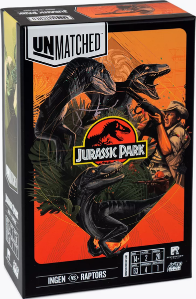 Изображение товара Настольная игра GaGa Unmatched. Jurassic Park. InGen vs Raptors / GG363 (с русскими правилами)