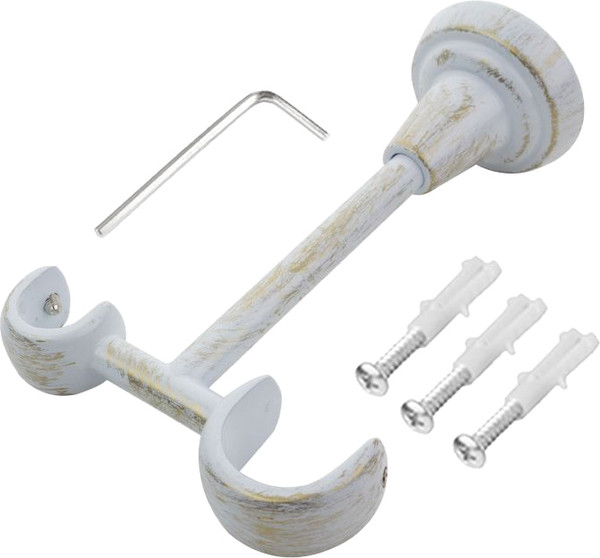 Изображение товара Кронштейн для карниза Lm Decor Двойной потолочный YB008 D16/16мм (белое золото)