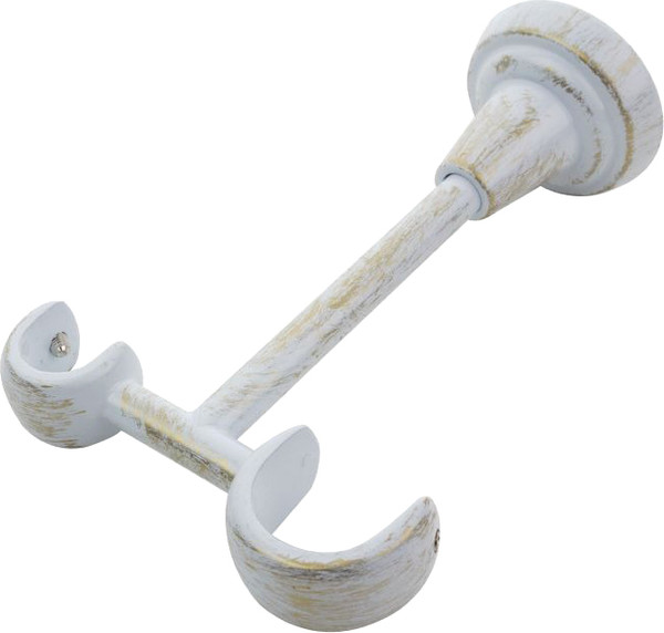 Изображение товара Кронштейн для карниза Lm Decor Двойной потолочный YB008 D16/16мм (белое золото)