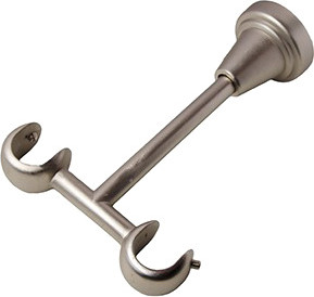 Изображение товара Кронштейн для карниза Lm Decor Двойной потолочный YB008 D16/16мм (сатин)