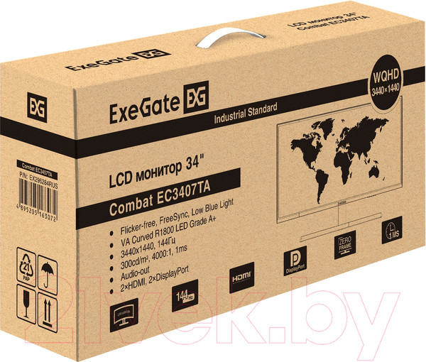 Изображение товара Монитор ExeGate Combat EC3407TA (EX296284RUS)