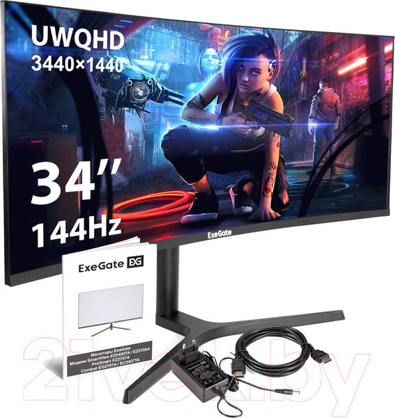Изображение товара Монитор ExeGate Combat EC3407TA (EX296284RUS)