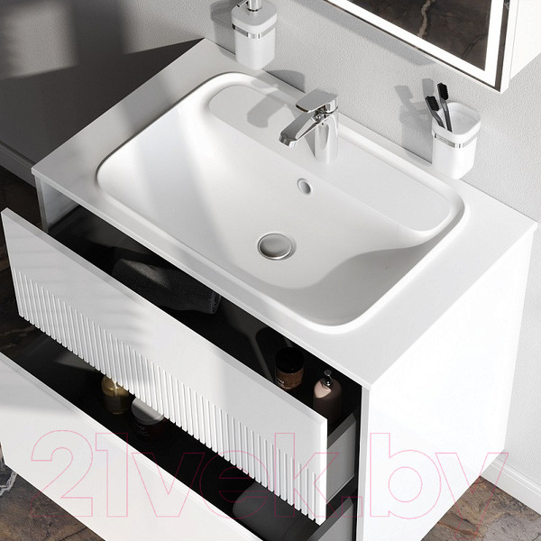 Изображение товара Тумба под умывальник AM.PM Func M8FFUX0802WM (белый матовый)