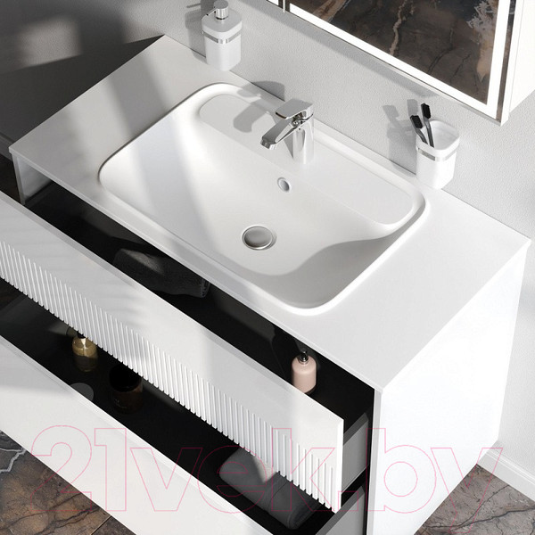 Изображение товара Тумба под умывальник AM.PM Func M8FFUX1002WM (белый матовый)