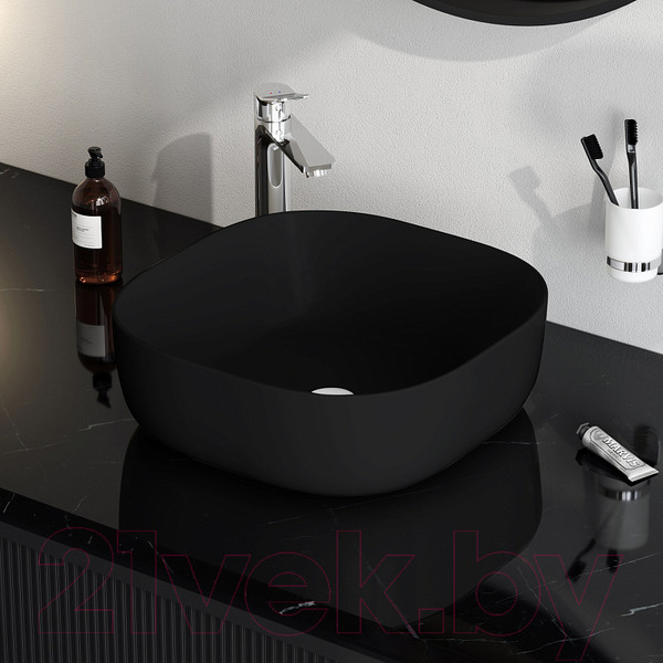 Изображение товара Умывальник AM.PM Func M8FWCC30430BM (черный матовый)