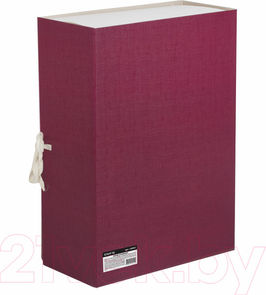 Изображение товара Коробка архивная Staff 126901 (бордовый)