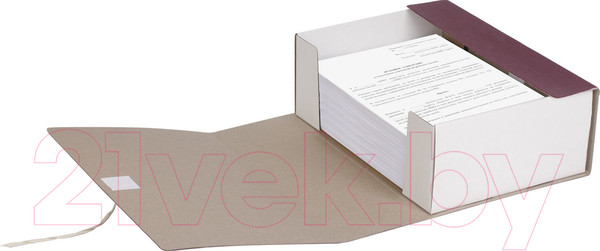 Изображение товара Коробка архивная Staff 126901 (бордовый)