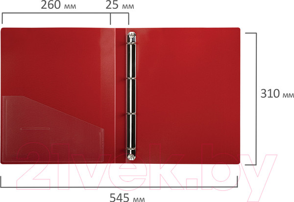 Изображение товара Папка для бумаг Brauberg Extra / 270545 (красный)