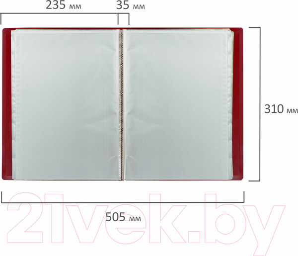 Изображение товара Папка для бумаг Brauberg Office / 271329 (красный)