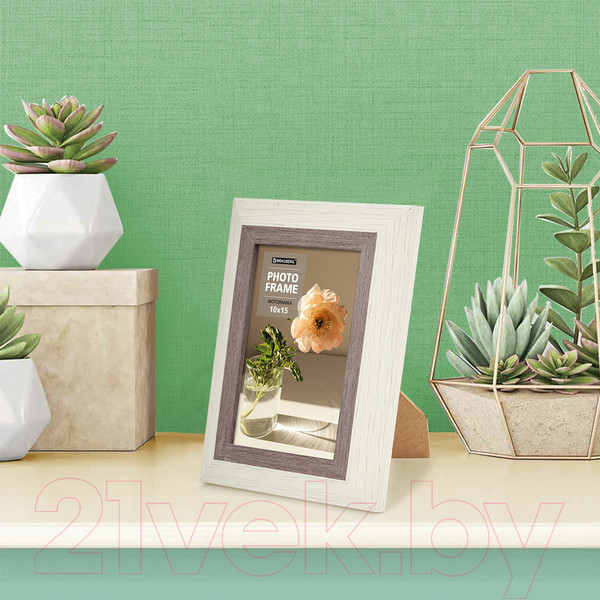 Изображение товара Рамка Brauberg Lambert / 391249 (слоновая кость/капучино)