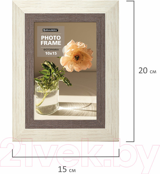 Изображение товара Рамка Brauberg Lambert / 391249 (слоновая кость/капучино)