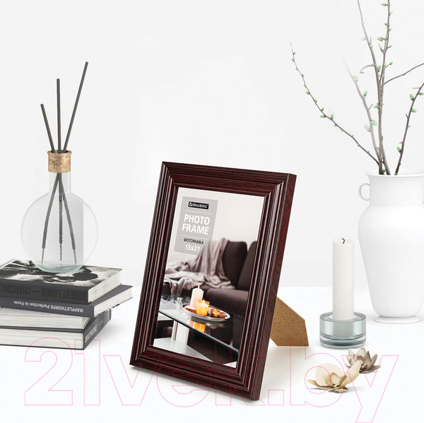 Изображение товара Рамка Brauberg Herzog / 391254 (вишня)