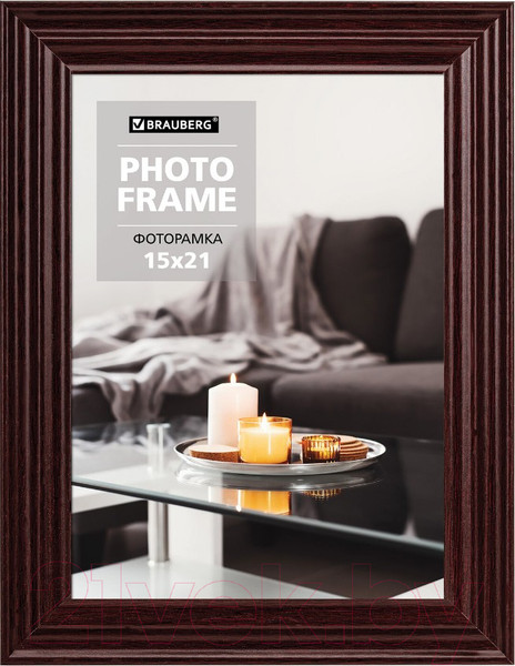 Изображение товара Рамка Brauberg Herzog / 391254 (вишня)
