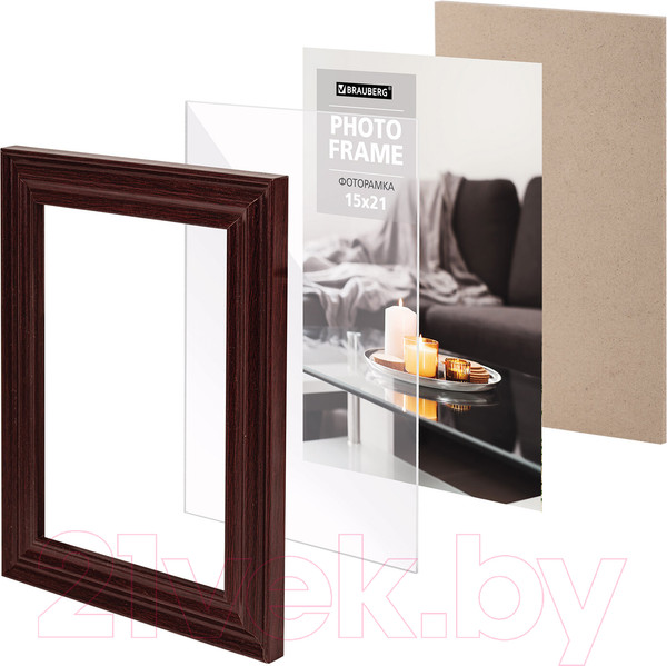 Изображение товара Рамка Brauberg Herzog / 391254 (вишня)