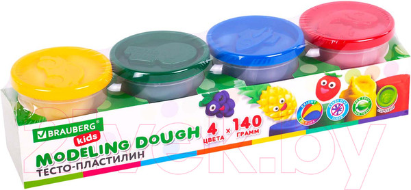 Изображение товара Пластилин Brauberg Kids / 106715 (4цв)