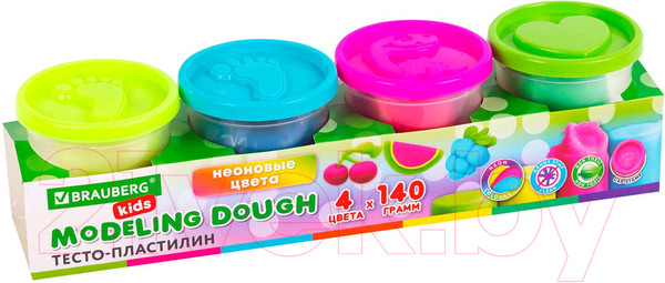 Изображение товара Пластилин Brauberg Kids / 106716 (4цв)