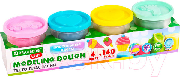 Изображение товара Пластилин Brauberg Kids / 106717 (4цв)