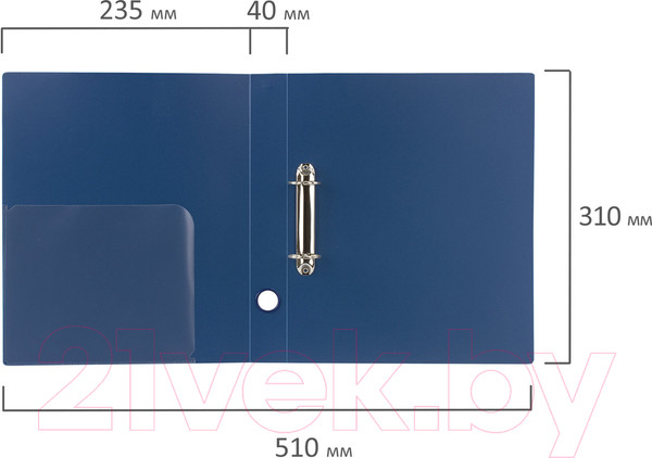 Изображение товара Папка для бумаг Brauberg Стандарт / 221617 (синий)