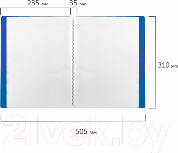 Изображение товара Папка для бумаг Brauberg Office / 222636 (синий)