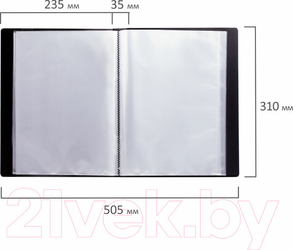 Изображение товара Папка для бумаг Brauberg Office / 222637 (черный)