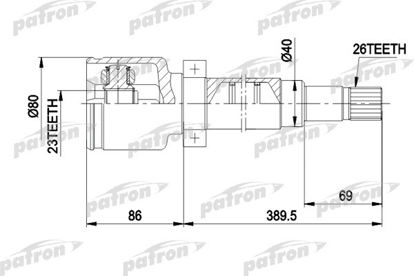 Изображение товара ШРУС Patron PCV5011