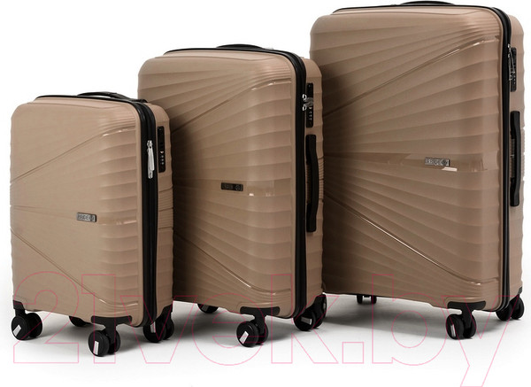Изображение товара Чемодан на колесах PRIDE РР-9702 (S, кофейный)
