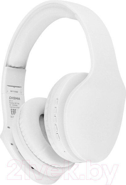 Изображение товара Беспроводные наушники Digma BT-17 (белый)