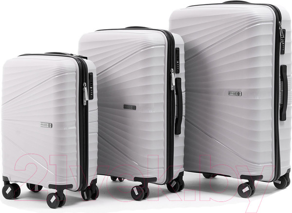 Изображение товара Чемодан на колесах PRIDE РР-9702 (S, светло-серый)