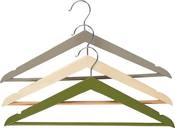 Изображение товара Набор деревянных вешалок-плечиков DomCraft Swed / DHW301 (3шт)