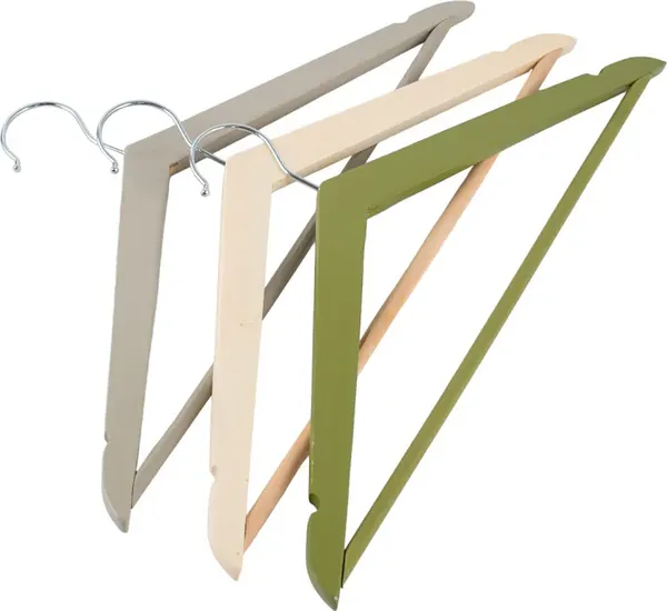 Изображение товара Набор деревянных вешалок-плечиков DomCraft Swed / DHW301 (3шт)