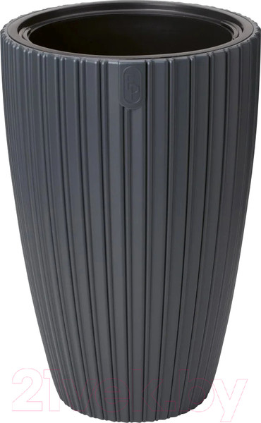 Изображение товара Кашпо Formplastic Mika Slim 30см / FP-5100-014  (антрацит)